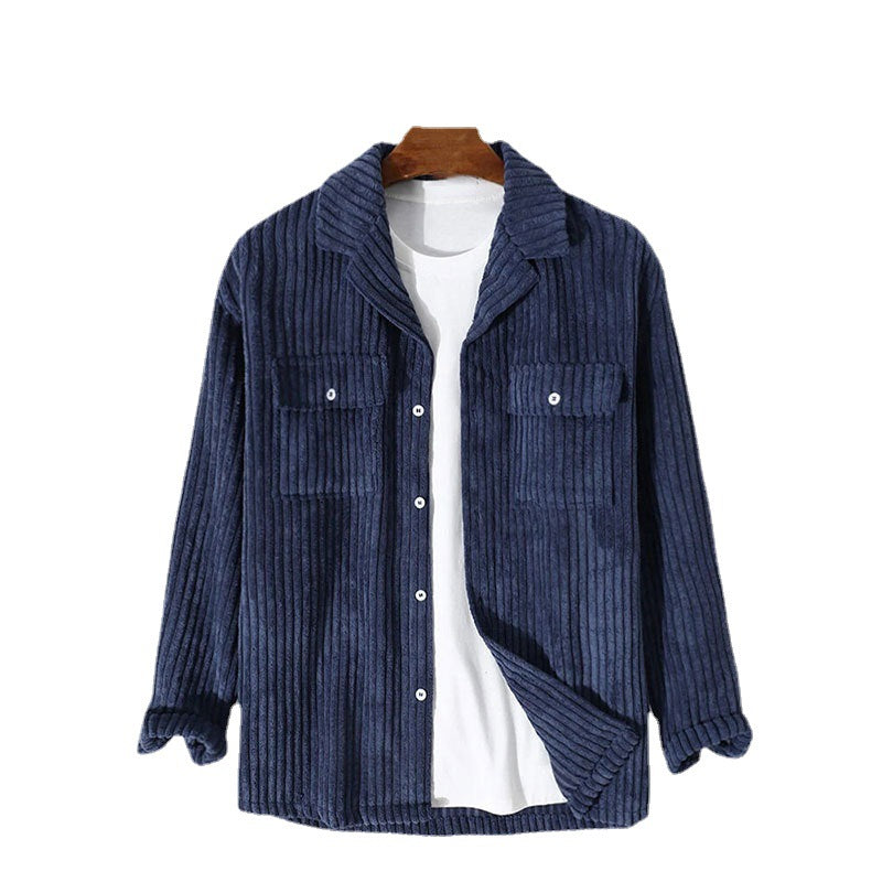 Ladies high-quality corduroy jacket with chest pockets Chic and Style