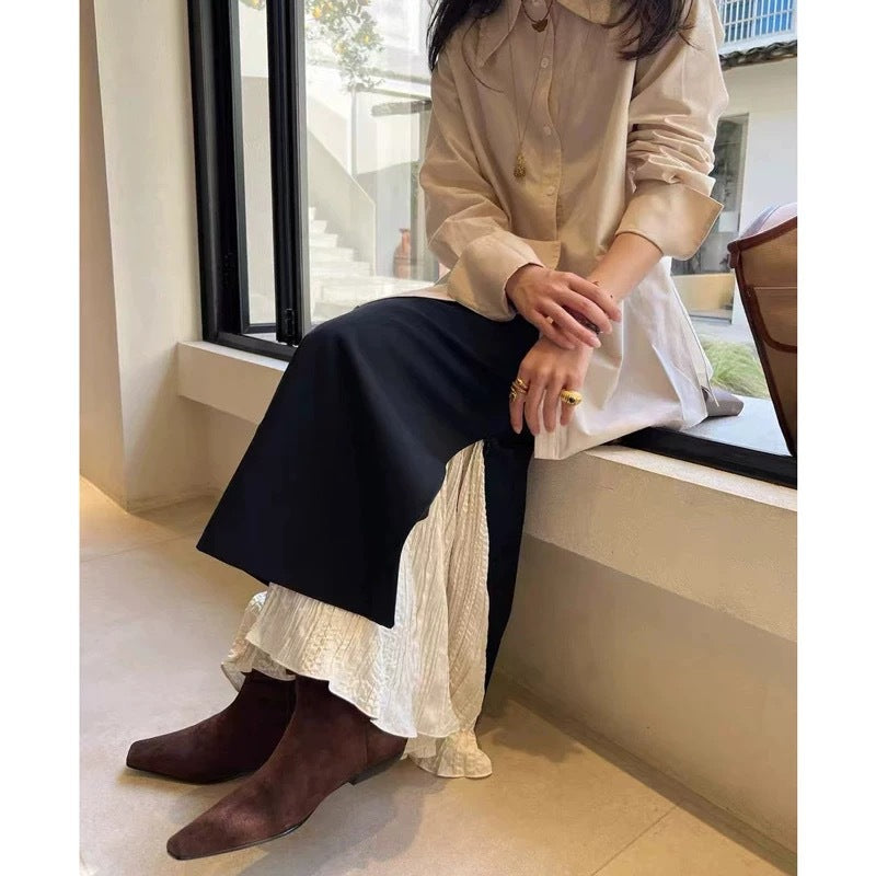 Jupe longue fendue chic pour femmes Chic und Stil