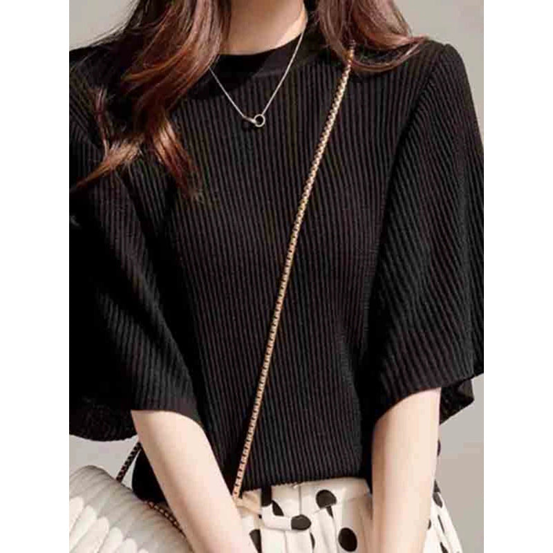T-shirt tricot à manches courtes pour femmes Chic und Stil