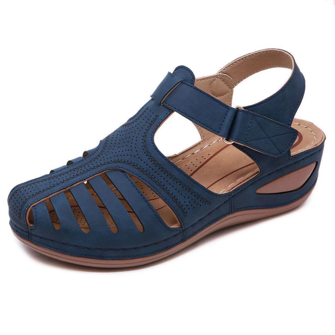 Sandales de confort respirantes pour femmes avec sangle réglable et semelle ergonomique Chic und Stil
