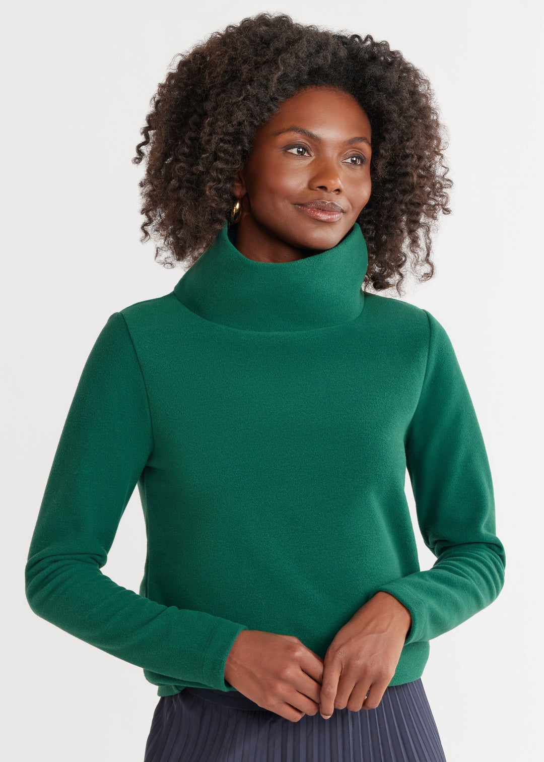 Pull à col roulé en polaire élégant pour femmes Chic und Stil