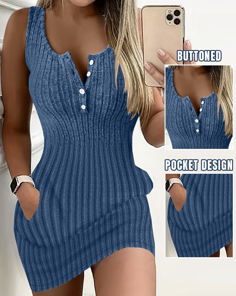 Robe mini à côtes Damen Chic und Stil