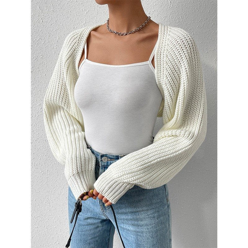 Cardigan en tricot décontracté pour femmes avec devant ouvert et manches longues Chic und Stil