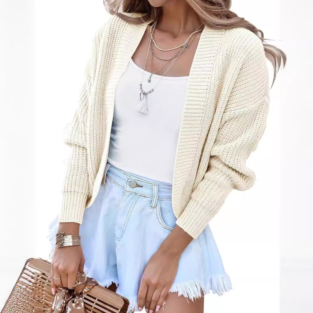 Dames gros pull over cardigan avec manches larges et devant ouvert Chic und Stil