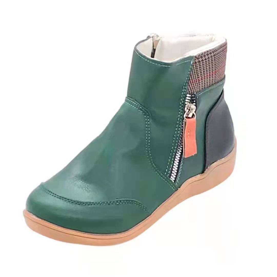 Bottes confortables pour femmes avec fermeture éclair à la mode et semelle ergonomique Chic und Stil