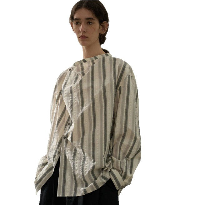 Blouse en coton rayée pour dames Chic und Stil