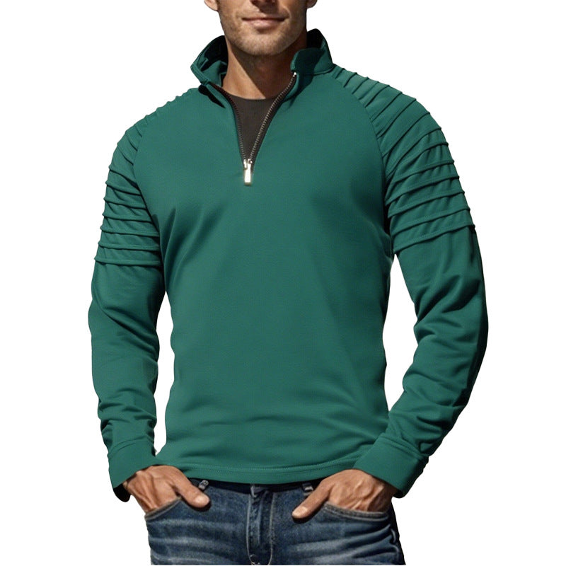 Pull fonctionnel pour hommes avec demi-zip et design moderne Chic und Stil