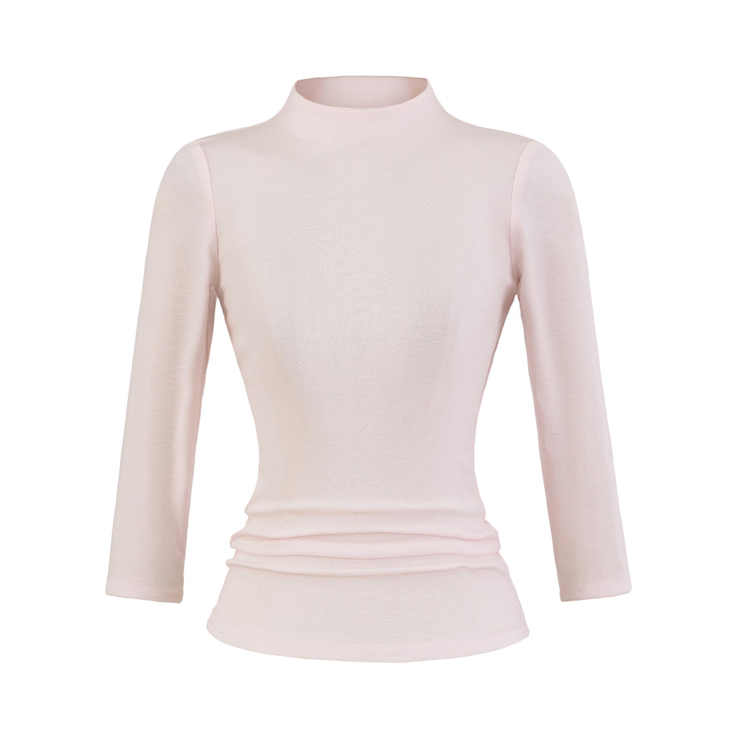 Chemise à manches longues pour femmes avec col montant et détails froncés Chic und Stil