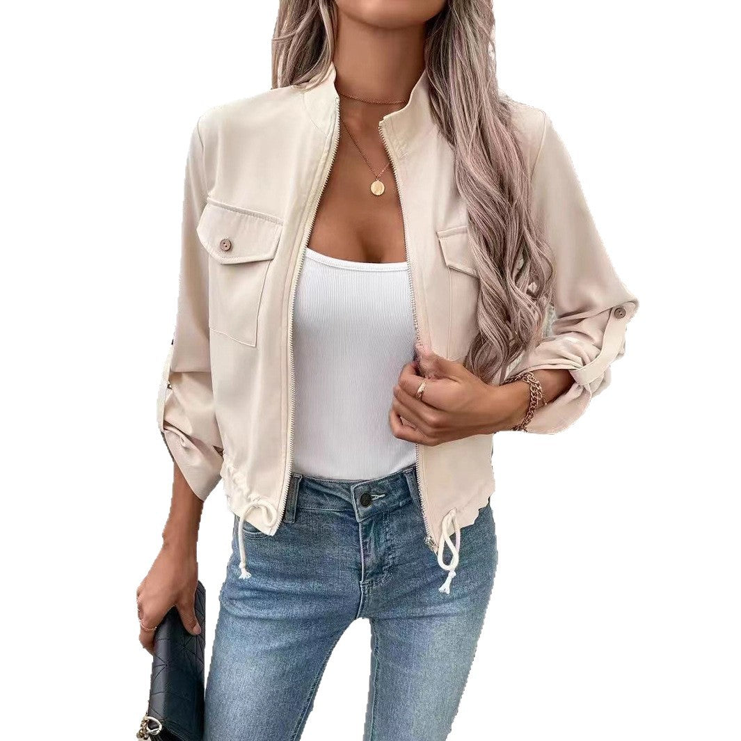 Veste utilitaire décontractée pour femmes avec des détails de haute qualité et un ourlet ajustable Chic und Stil