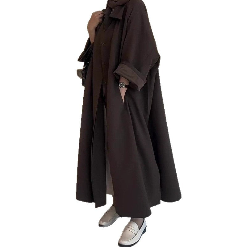 Robe chemise tendance pour femme à manches longues et coupe élégante Chic und Stil