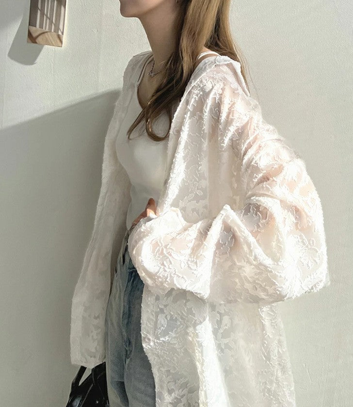 Veste kimono en dentelle pour femmes Chic und Stil
