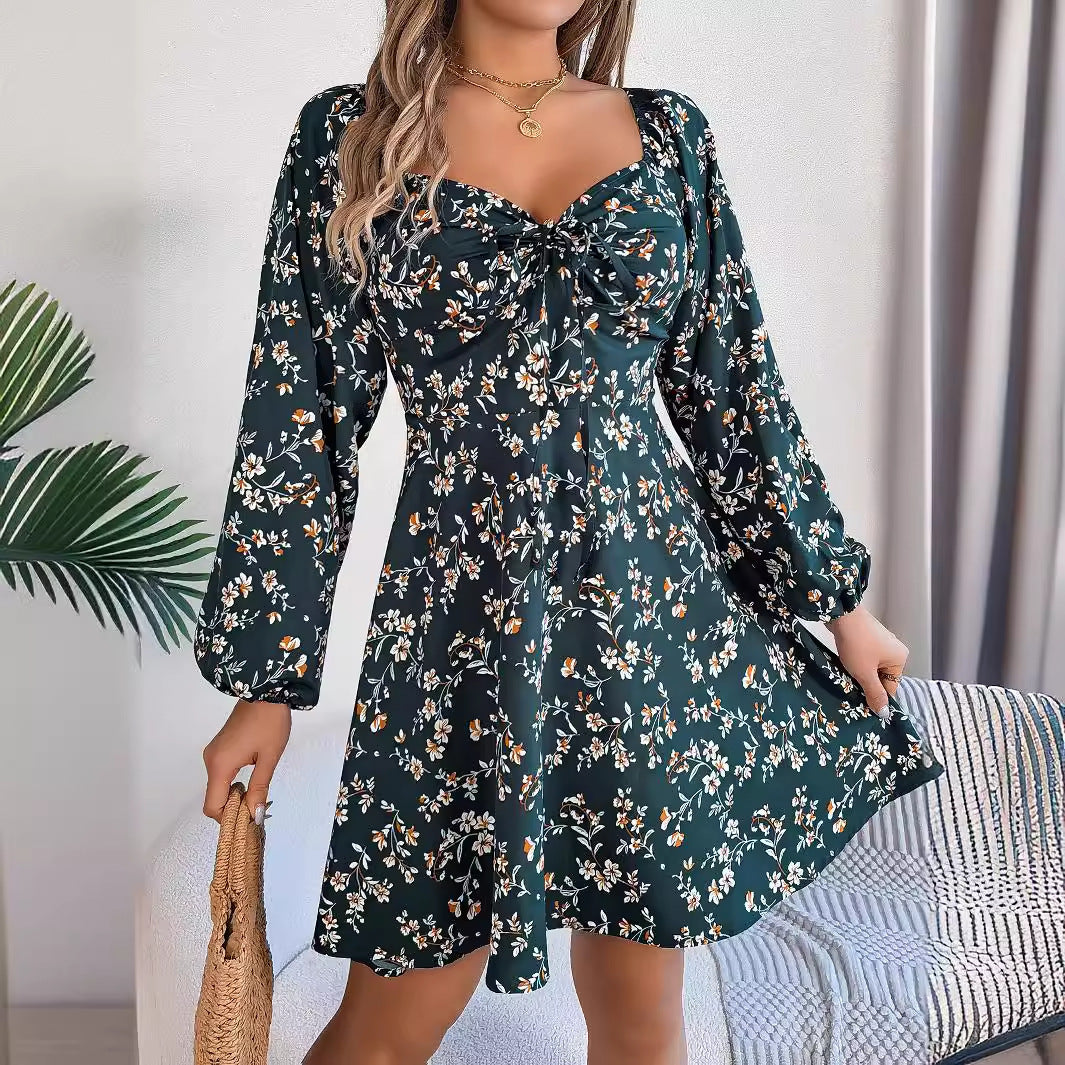 Robe d'été off-shoulder pour femmes avec des accents floraux Chic und Stil