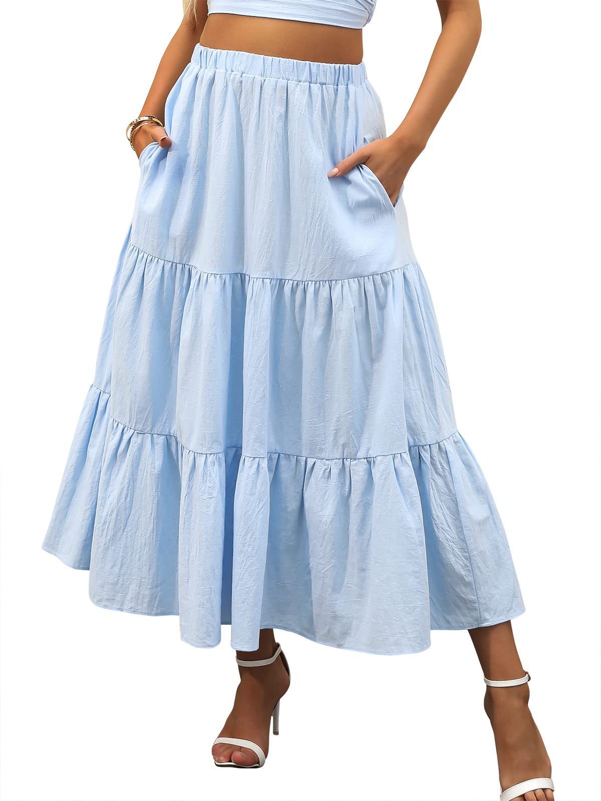 Jupe maxi à couches pour femmes Chic und Stil