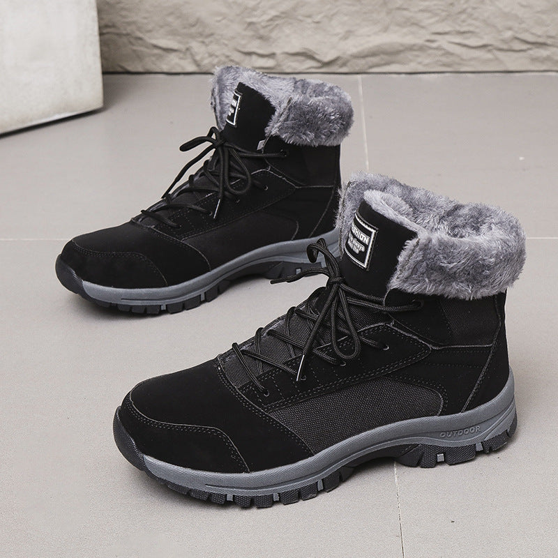 Bottes d'hiver pour femmes doublées avec semelle antidérapante et col isolant Chic und Stil