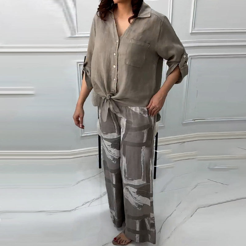 Ensemble de pantalon de loisirs et haut décontracté Chic und Stil pour femmes