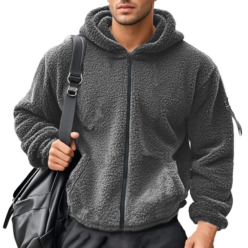 Veste en polaire douillette pour hommes avec capuche Chic und Stil