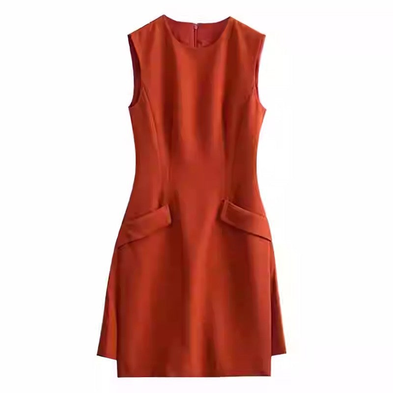 Robe mini A-line élégante pour femme avec ourlet asymétrique Chic und Stil