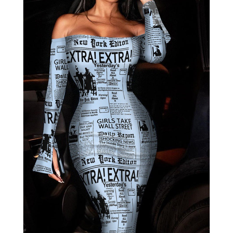 Robe Bodycon à imprimé serpent off-shoulder Chic und Stil