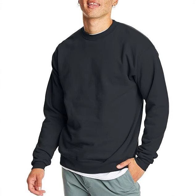 Pull-over décontracté pour hommes avec col rond et coupe ample Chic und Stil