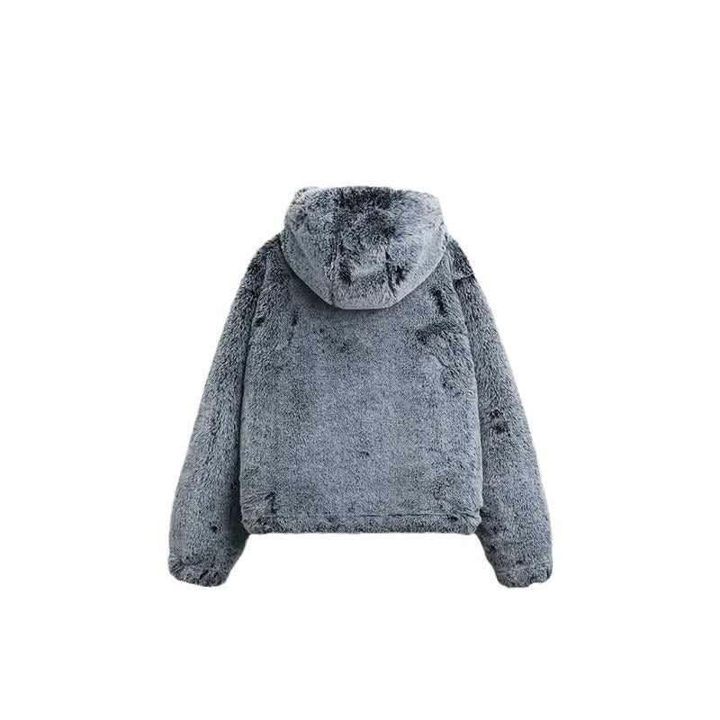 Veste en fausse fourrure moelleuse pour femmes Chic & Stil