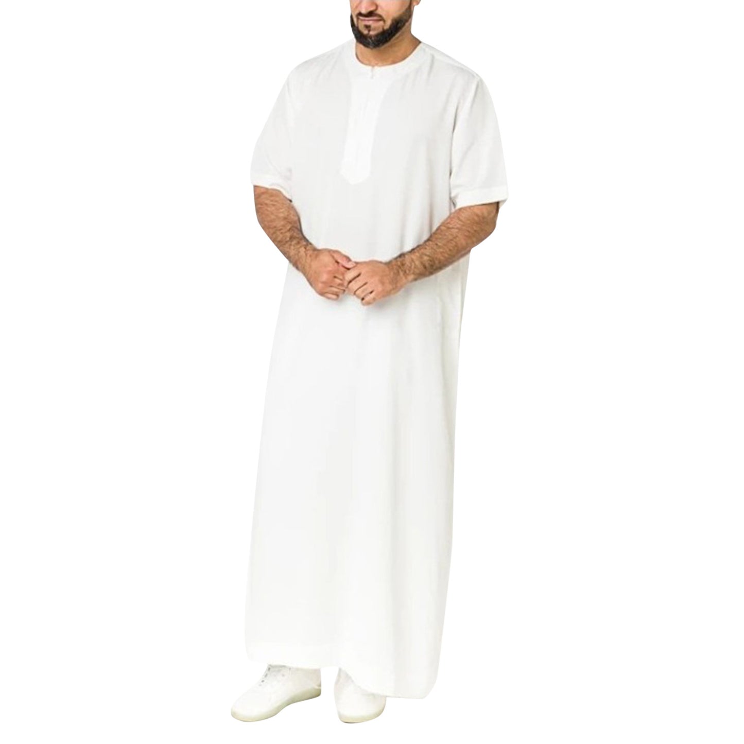 Robe maxi sportive pour femmes à manches courtes et pratique fermeture éclair Chic und Stil