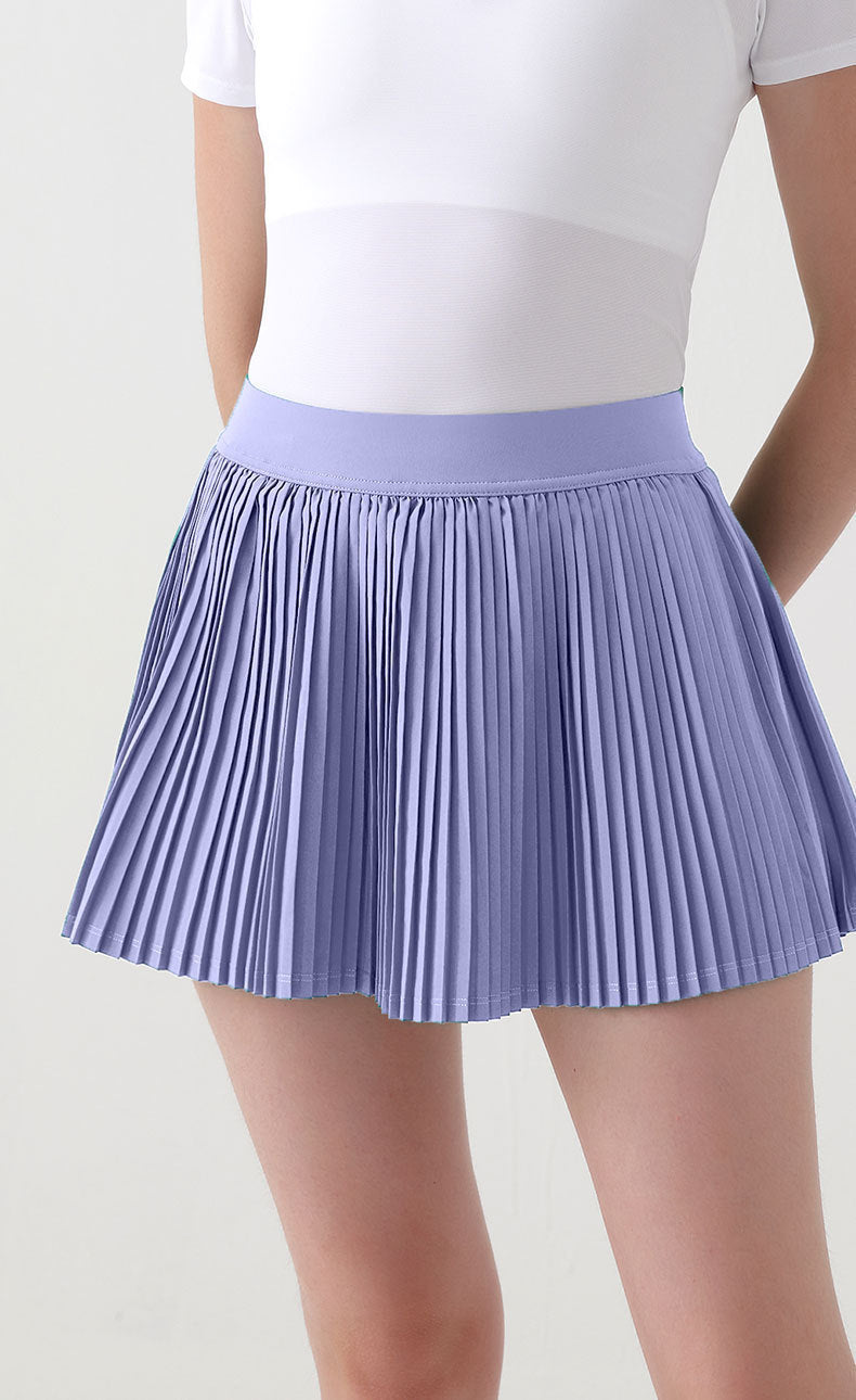 Jupe mini plissée pour femmes avec taille élastique et tissu léger Chic und Stil