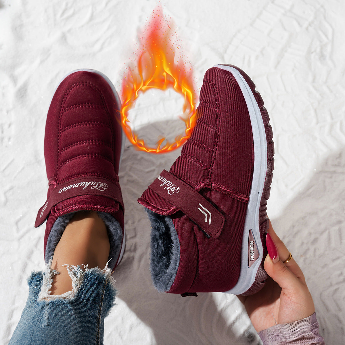 Baskets en polaire pour femmes Chic und Stil