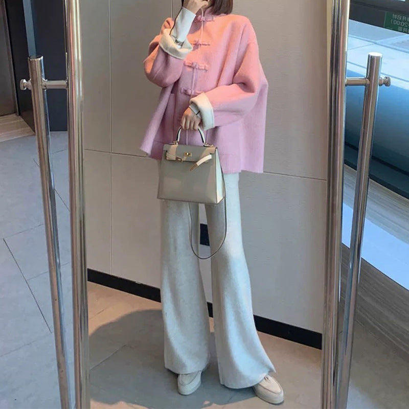 Veste en cape élégante pour femmes avec fermeture à bouton Chic und Stil
