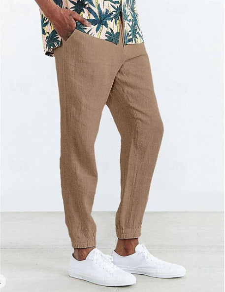 Pantalon chino décontracté pour hommes avec taille élastique et poches latérales Chic und Stil