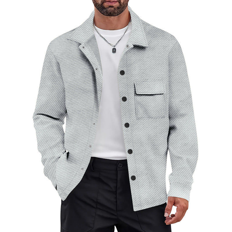 Chemise-overshirt tendance pour homme avec poche poitrine pratique et design texturé Chic und Stil