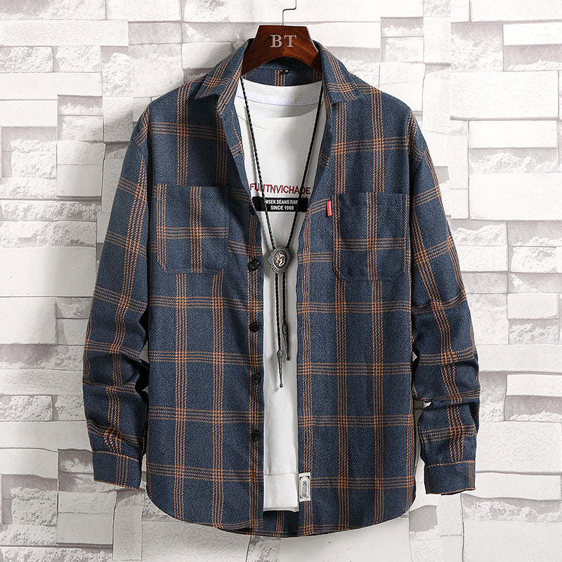 Chemise à carreaux pour hommes avec un design pratique de poche poitrine et une coupe confortable Chic und Stil