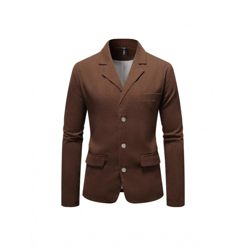 Blazer élégant pour hommes avec un design texturé et des poches pratiques Chic und Stil