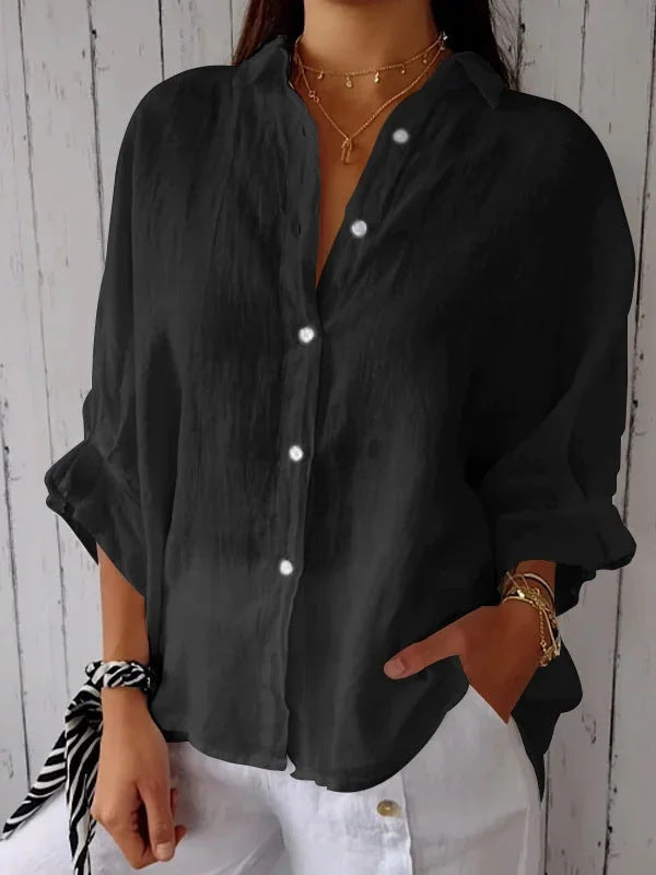 Blouse en lin légère pour femmes avec coupe décontractée Chic und Stil