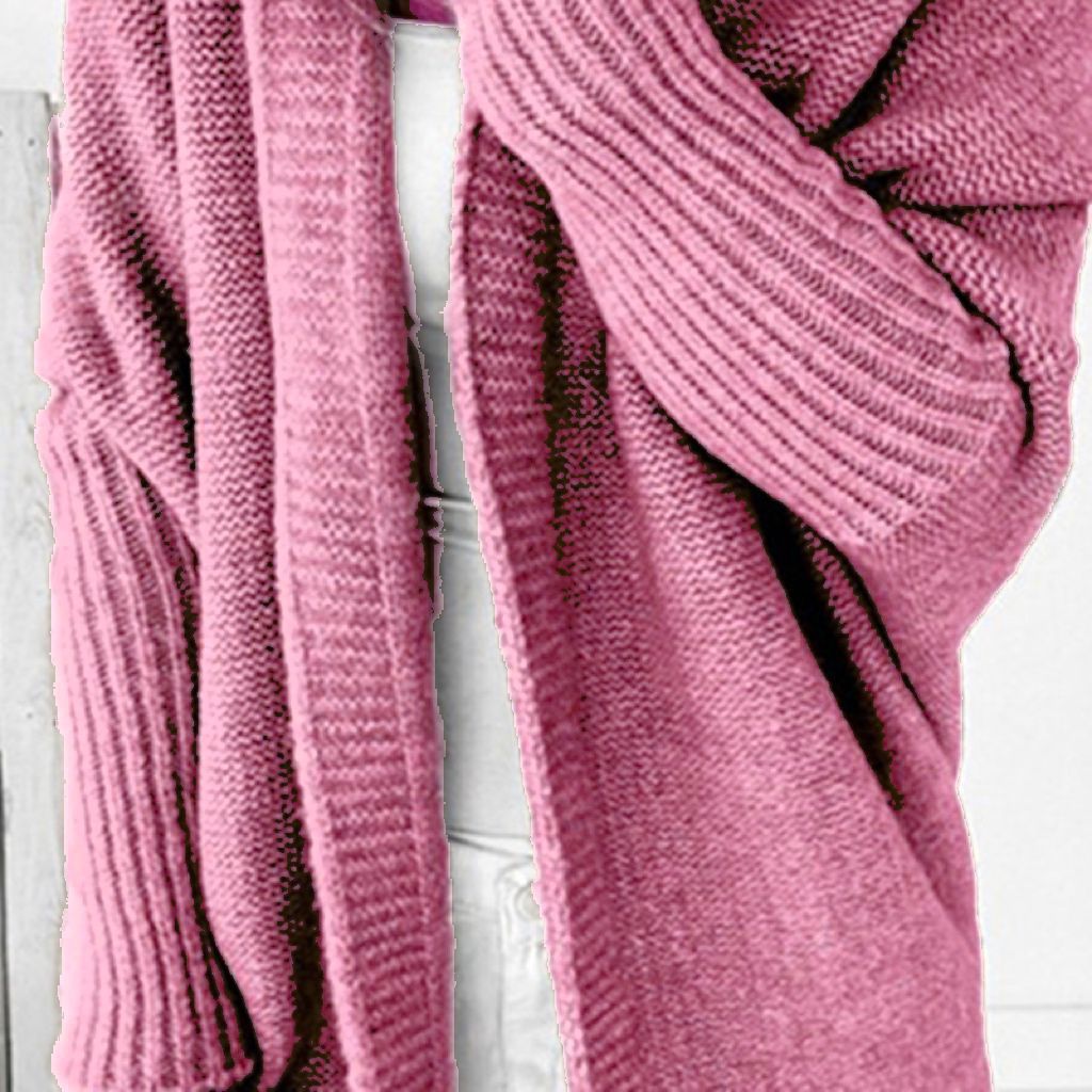 Dames Pull en tricot décontracté avec devant ouvert et fine texture Chic und Stil