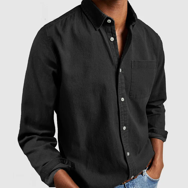 Chemise décontractée pour hommes en tissu coton léger Chic und Stil