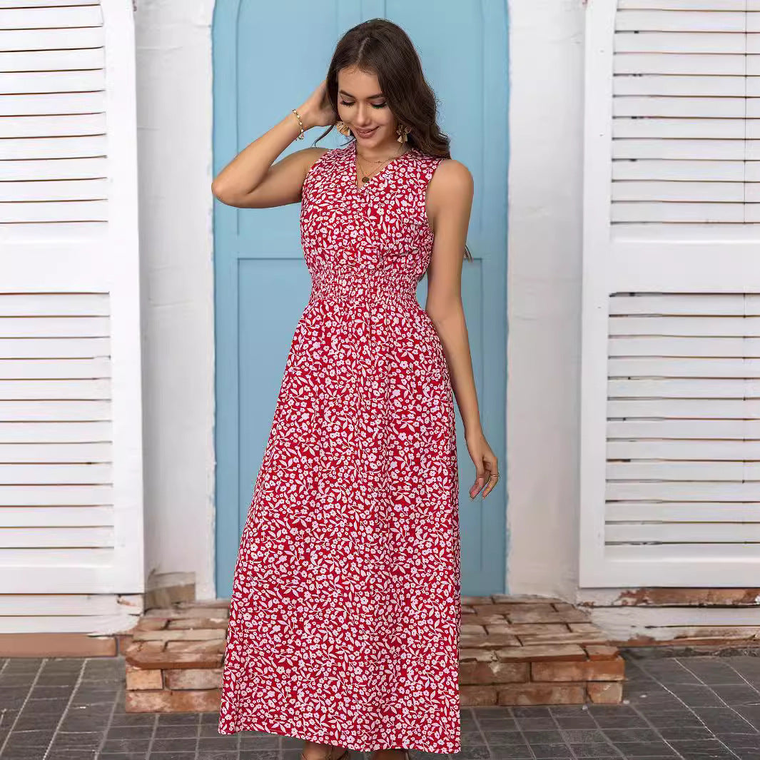 Robe maxi à fleurs pour femmes Chic und Stil 1751507311