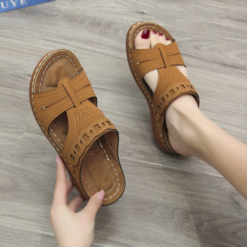 Sandales de confort élégantes pour femmes avec matériau supérieur respirant Chic und Stil