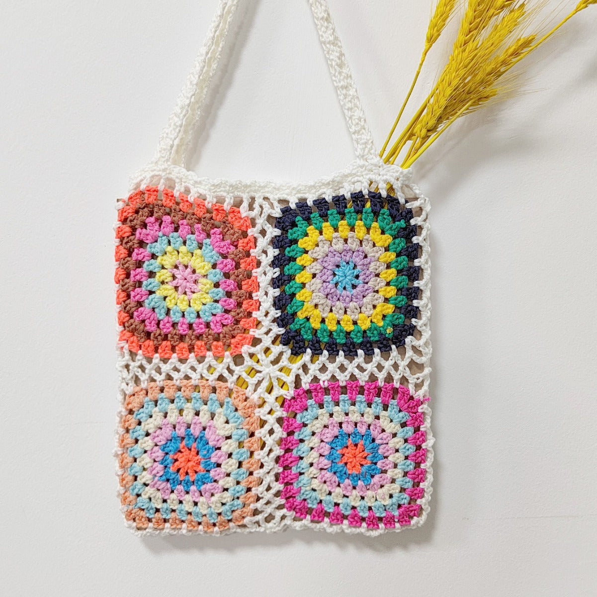 Sac fourre-tout en crochet fait à la main pour femmes Chic und Stil