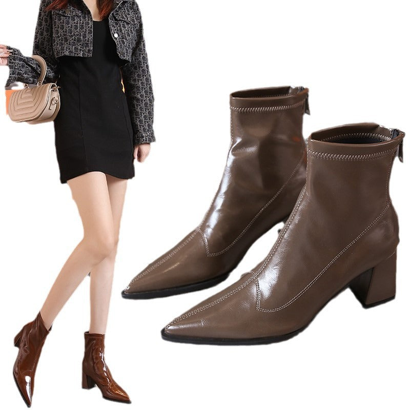 Bottes à la mode pour femmes au design classique Chic und Stil