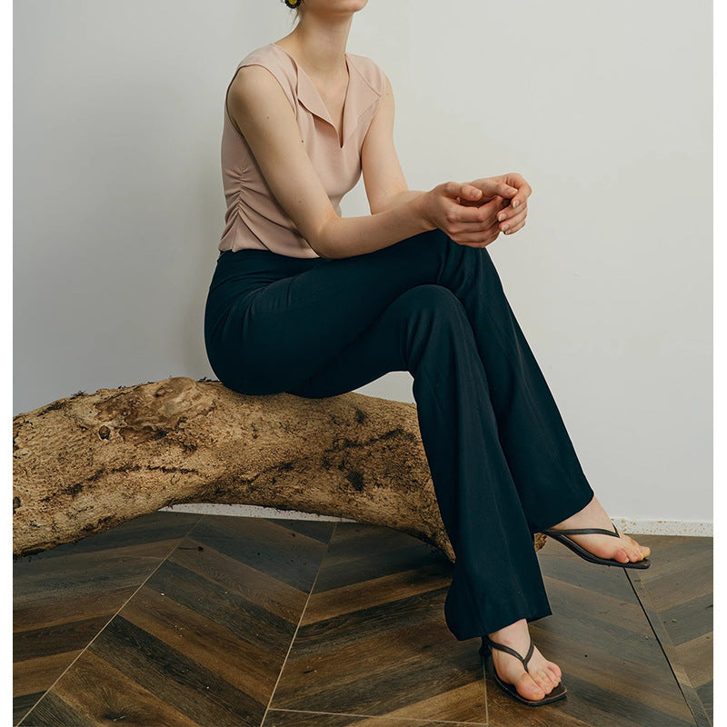 Pantalons évasés taille haute pour femmes Chic und Stil