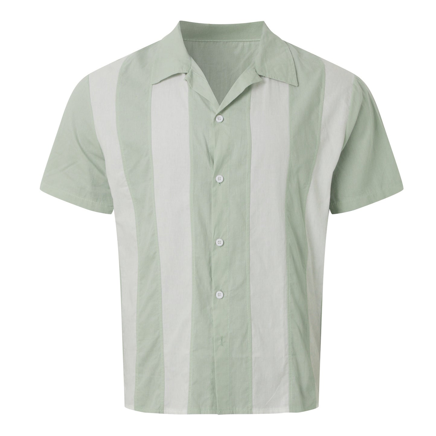 Chemise à manches courtes pour hommes avec un motif rayé élaboré Chic und Stil