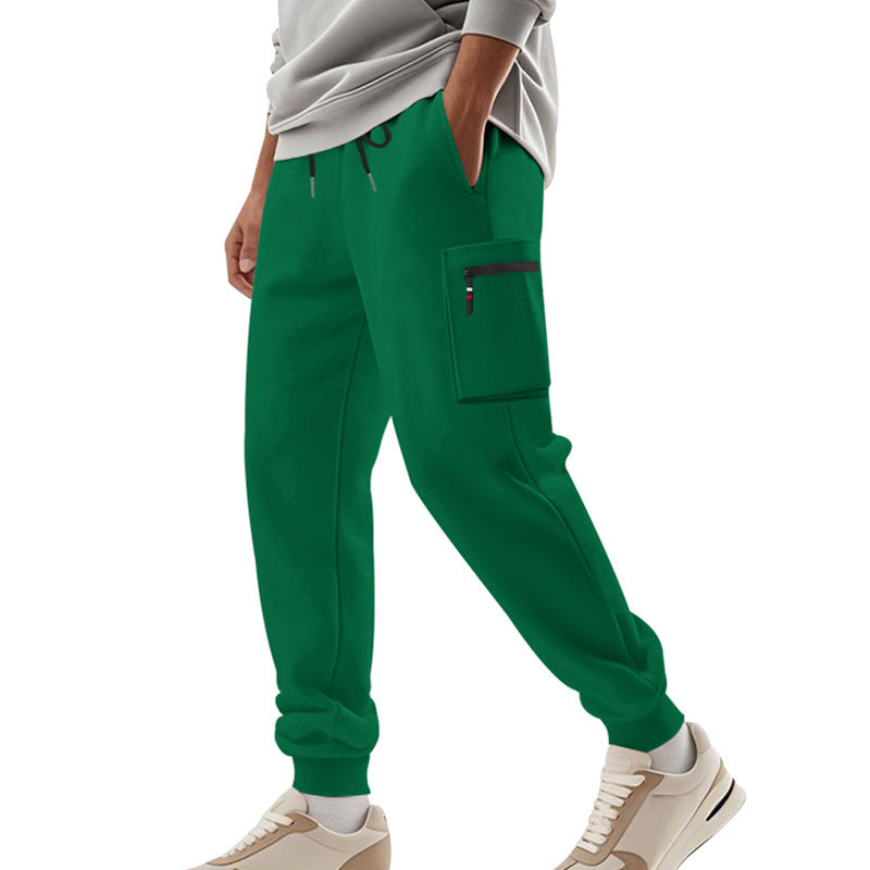 Pantalon d'entraînement cargo pour homme avec taille élastique et poches pratiques Chic und Stil