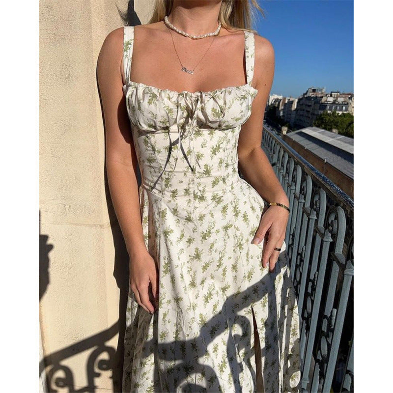 Robe maxi élégante à volants Chic und Stil
