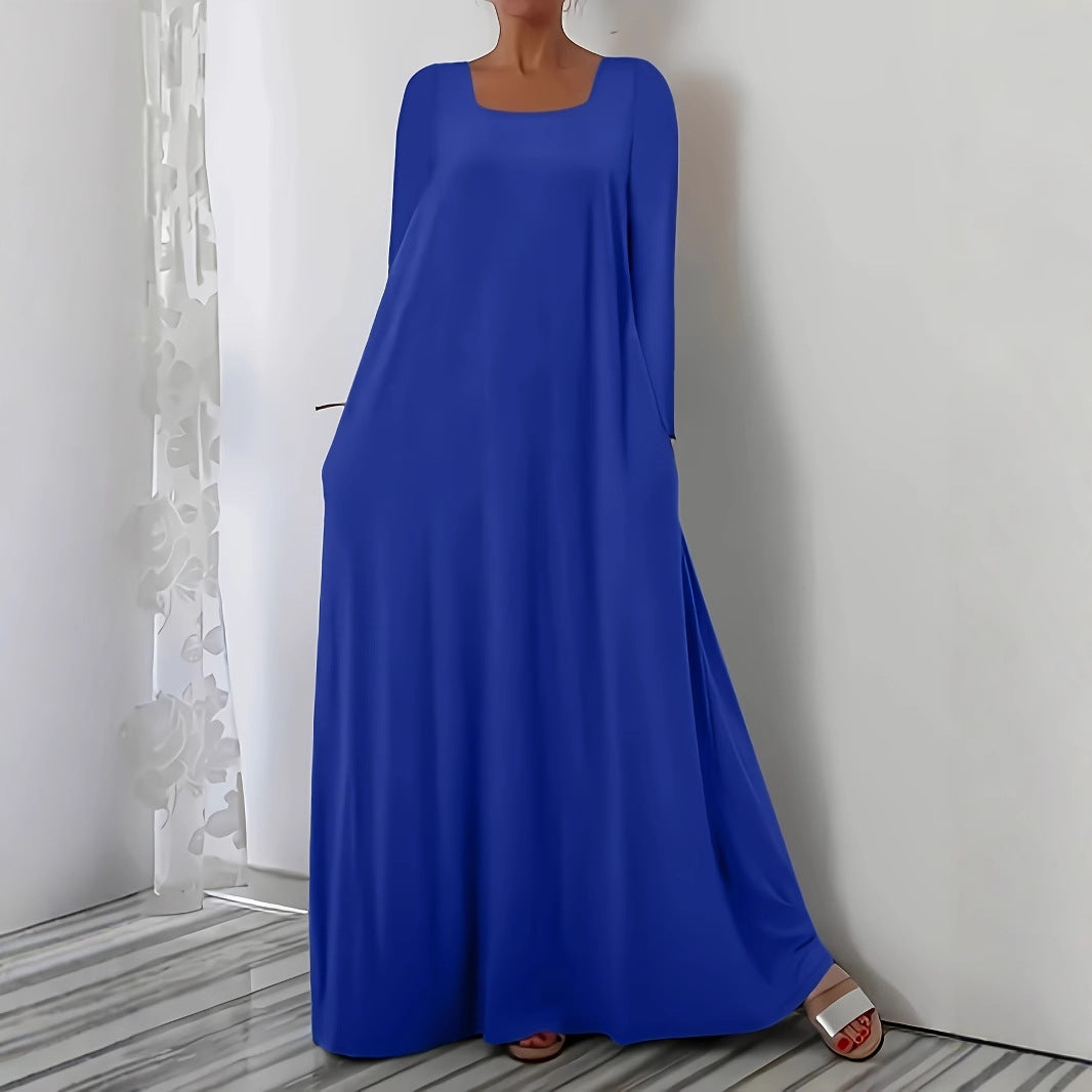 Robe maxi à coupe ample pour femmes avec poches pratiques Chic und Stil