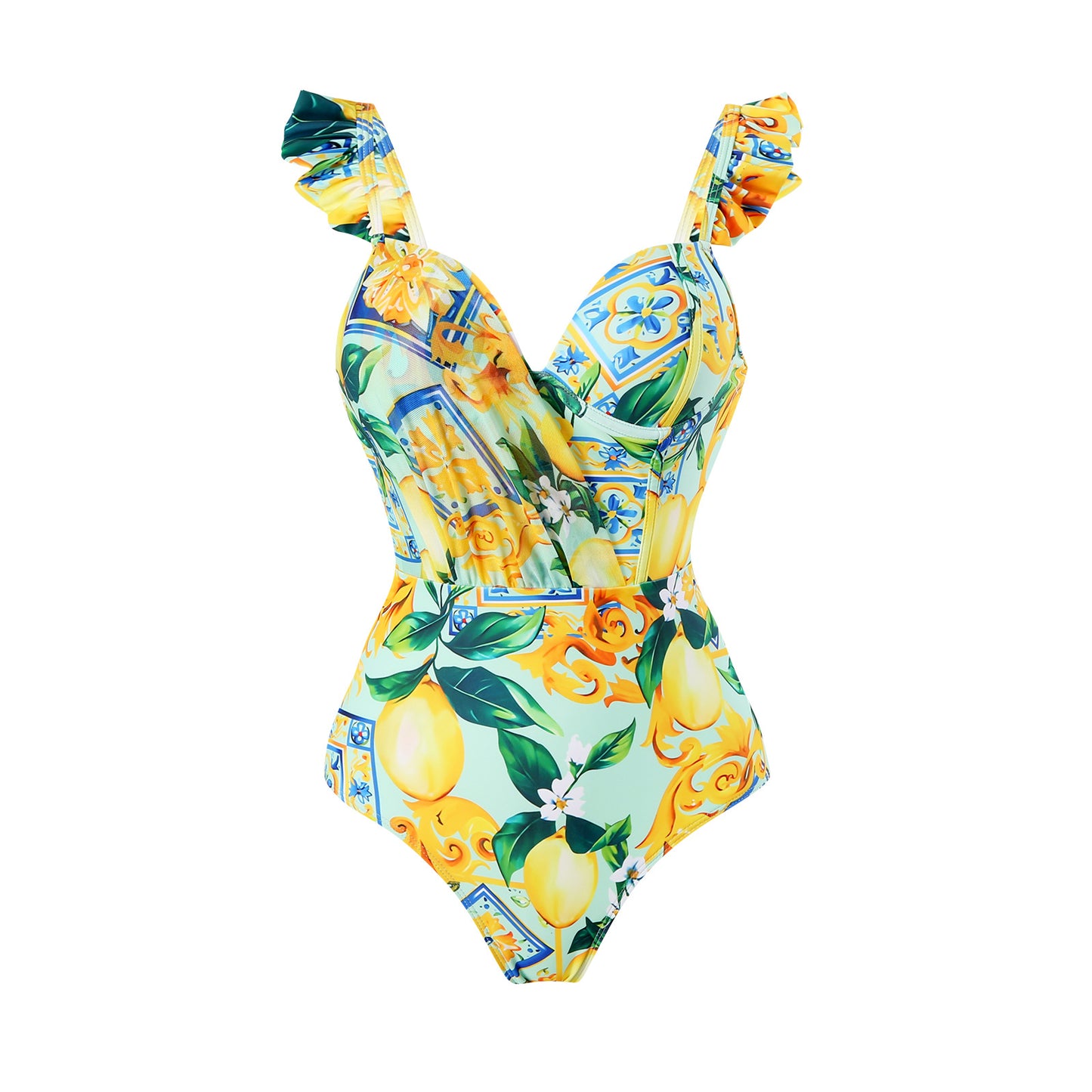 Maillot de bain pour dames avec jupe portefeuille élégante et détails froncés raffinés Chic und Stil