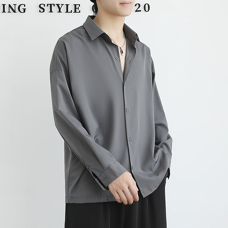 Chemise à manches longues élégamment taillée pour hommes en tissu de haute qualité Chic und Stil