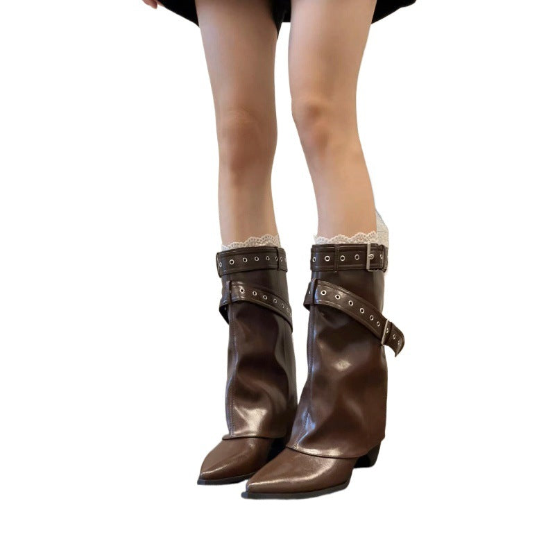 Bottines élégantes pour femmes avec une apparence de bande ornée Chic und Stil