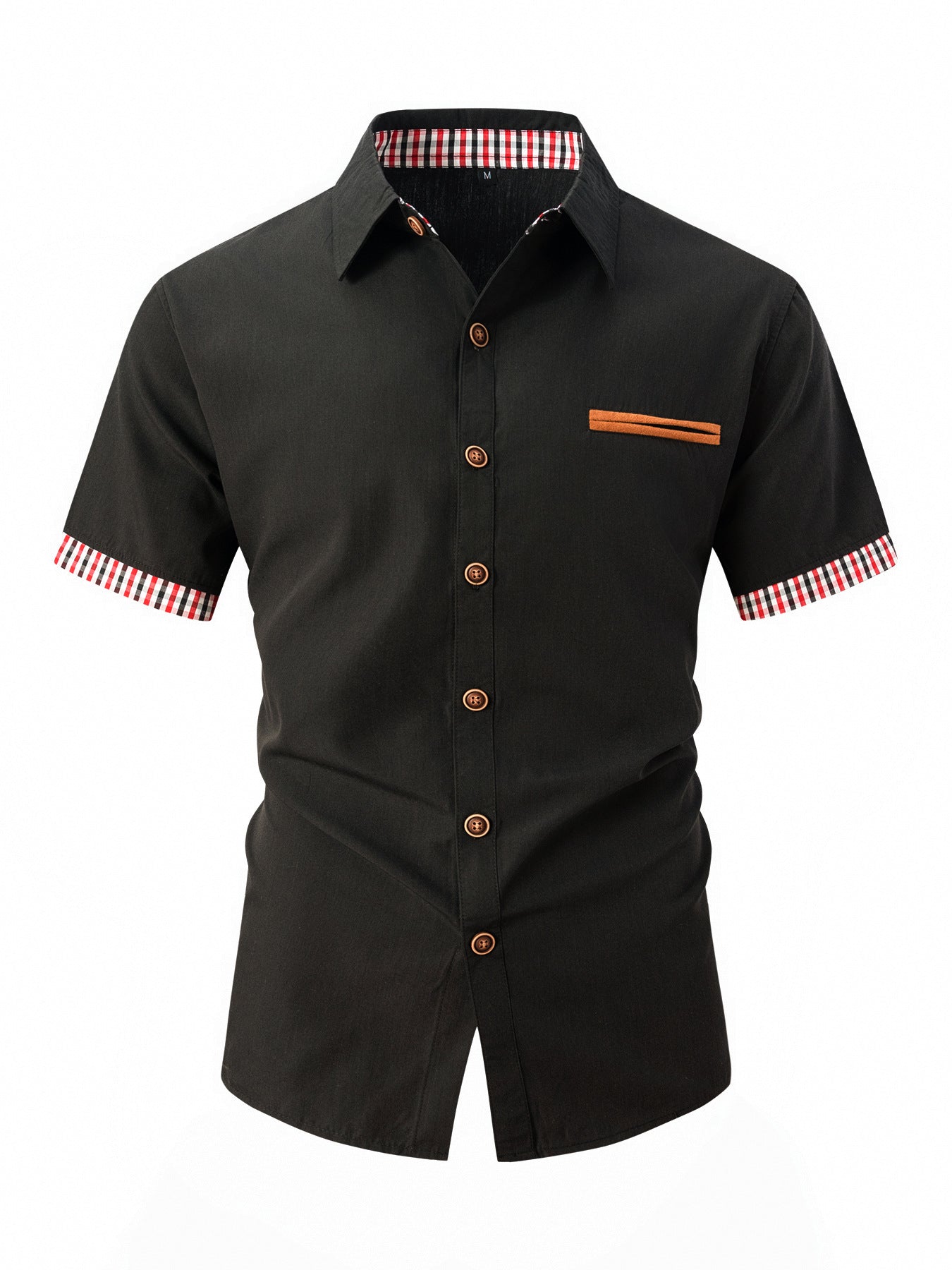 Chemise de loisirs à manches courtes pour hommes avec détails contrastés Chic und Stil