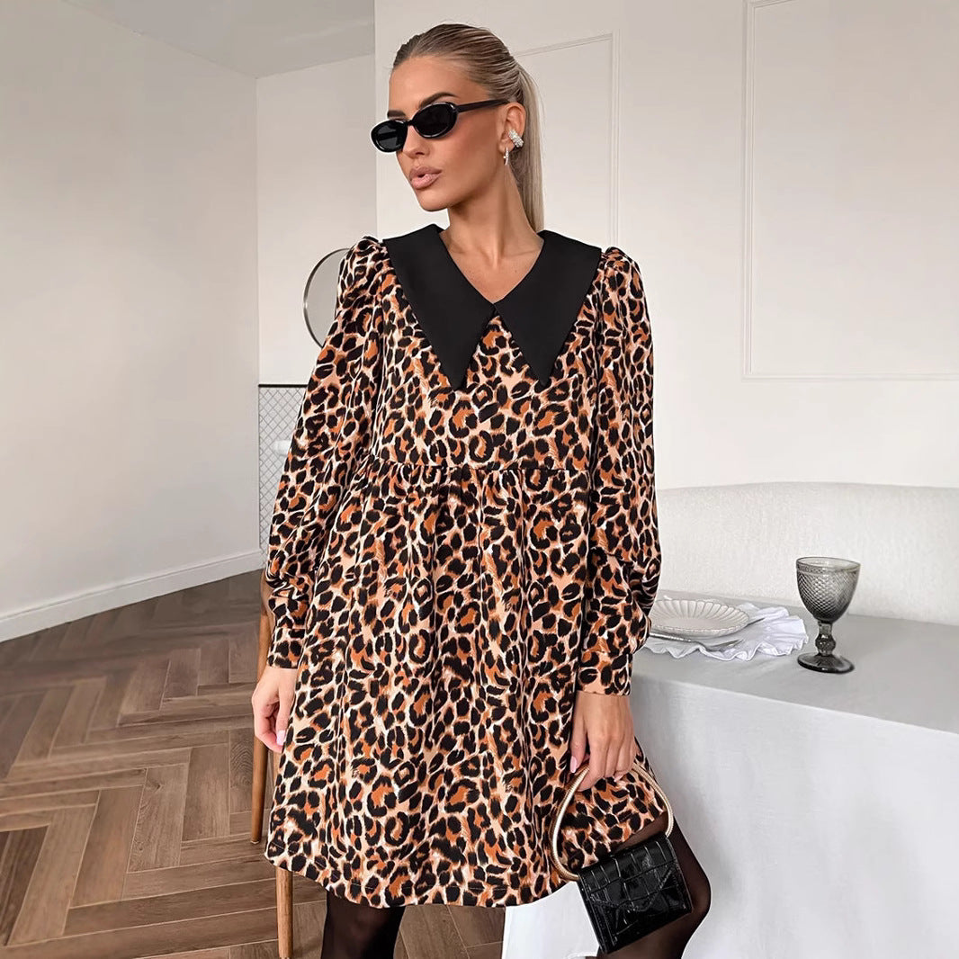 Robe légère à motif animal pour femmes Chic und Stil