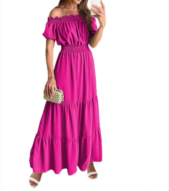 Robe Maxi à volants Off-Shoulder Chic und Stil